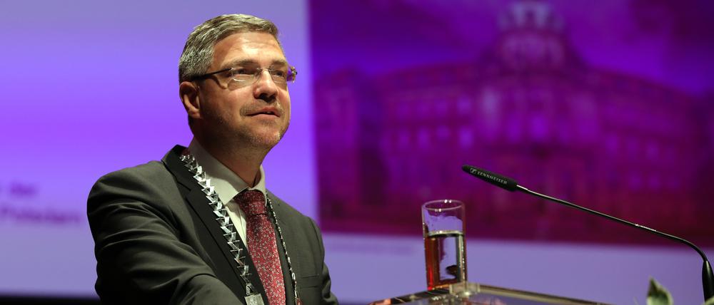 Beim Jahresempfang der Stadt Potsdam im Nikolaisaal am 4. Juni 2023: Oberbürgermeister Mike Schubert (SPD).