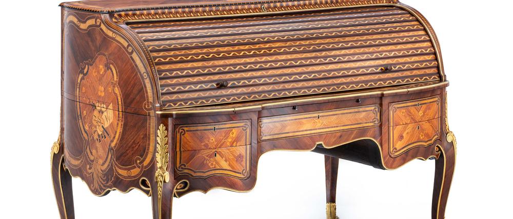 Schreibbureau mit exotischem Dekor, Madrider Hofwerkstatt von Karl III. unter
Leitung von José Canops, um 1772.