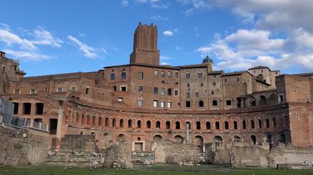 Blick von der Via dei Fori Imperiali auf die Trajansmärkte. 
