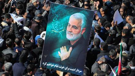 Die Beerdigung von Ghassem Soleimani am 7. Januar 2020. 