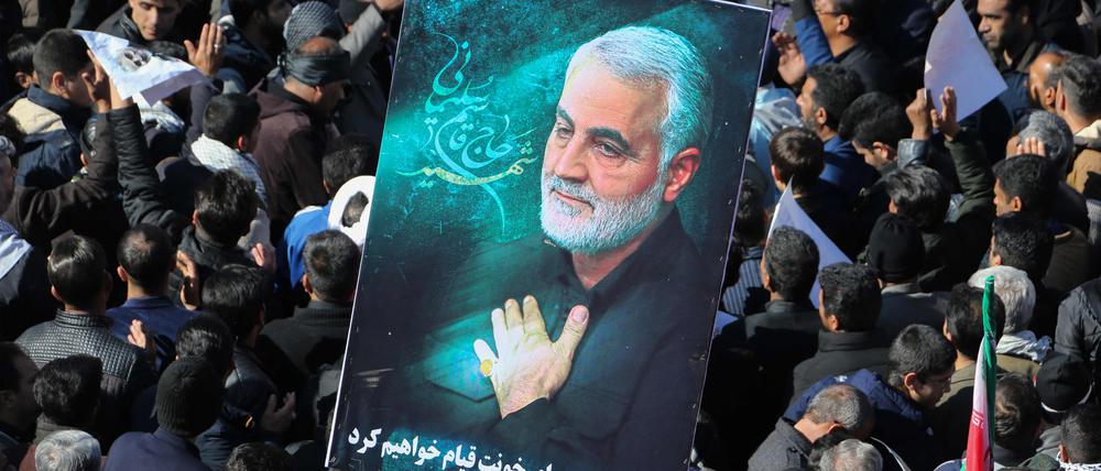 Die Beerdigung von Ghassem Soleimani am 7. Januar 2020.