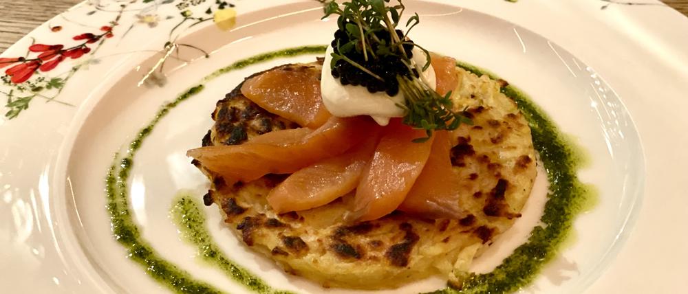 Zarenlachs auf Rösti in der Rotisserie Weingrün