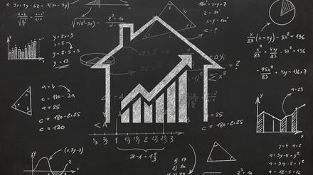 House real estate graph price investment mortgage