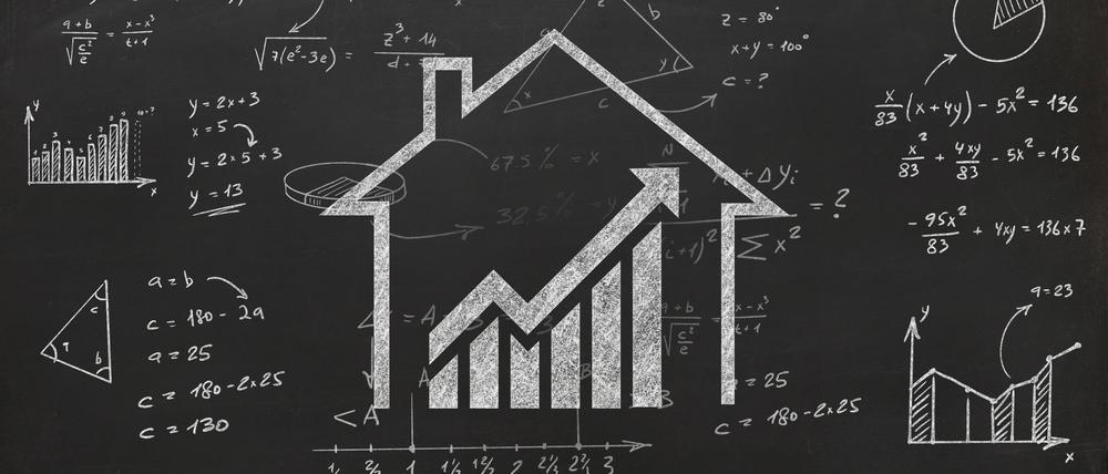 House real estate graph price investment mortgage