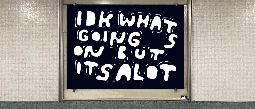 Stefan Marx, 16 Hintergleisflächen, im U-Bahnhof Hansaplatz.