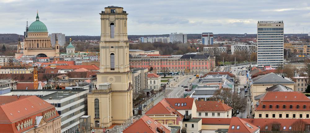 Garnisonkirche Potsdam. Kirchturm. Garnisonkirchturm Breite Strasse Potsdam.