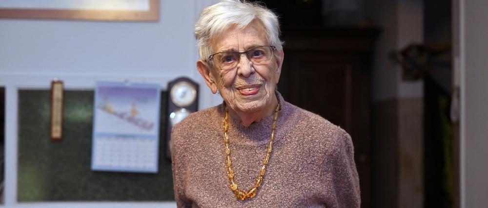 Potsdam, 28.12.2023, Lokales,
Hanne-Lore Wildt, Hannelore Wildt, 100. Geburtstag,
Foto: Ottmar Winter PNN