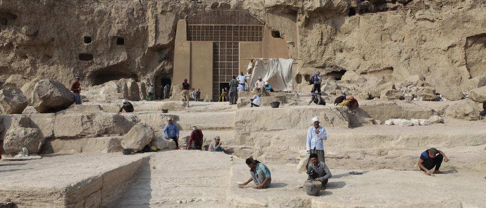 Die Grabanlage von Djefai-Hapi I. in Assiut. Die ägyptische Stadt war lange gesperrt, bis ein Berliner Forschungsteam dort graben durfte.