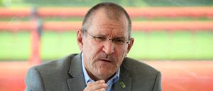 ARCHIV - 24.08.2021, Brandenburg, Beelitz/Ot Zauchwitz: Henrik Wendorff, Präsident des Landesbauernverbandes in Brandenburg, während der Pressekonferenz zum Ernteabschluss im Land Brandenburg. (zu dpa: «Bauern-Protest geht weiter - «Irgendwann läuft das Fass über»») Foto: Soeren Stache/dpa-Zentralbild/dpa +++ dpa-Bildfunk +++