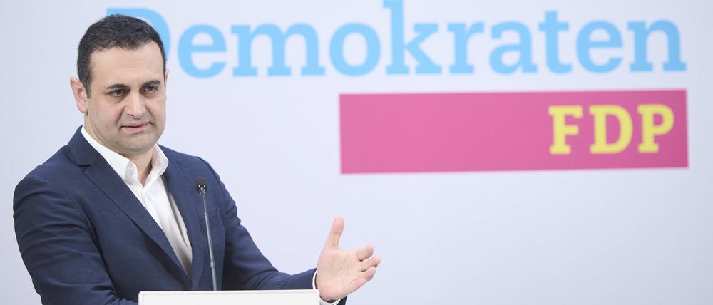 FDP-Generalsekretär Bijan Djir-Sarai bei einem Termin im vergangenen Jahr.