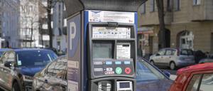 Parkscheinautomat, Moabit, Mitte, Berlin, Deutschland *** Local Caption *** , Berlin, Deutschland *** Parking ticket machine, Moabit, Mitte, Berlin, Germany Local Caption , Berlin, Germany