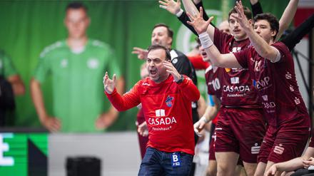 Bob Hanning (li.) ist Trainer des 1. VfL Potsdam und Geschäftsführer der Füchse Berlin.