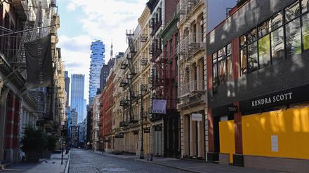 New York City am 1. April 2020, zu Beginn der Corona-Pandemie.  