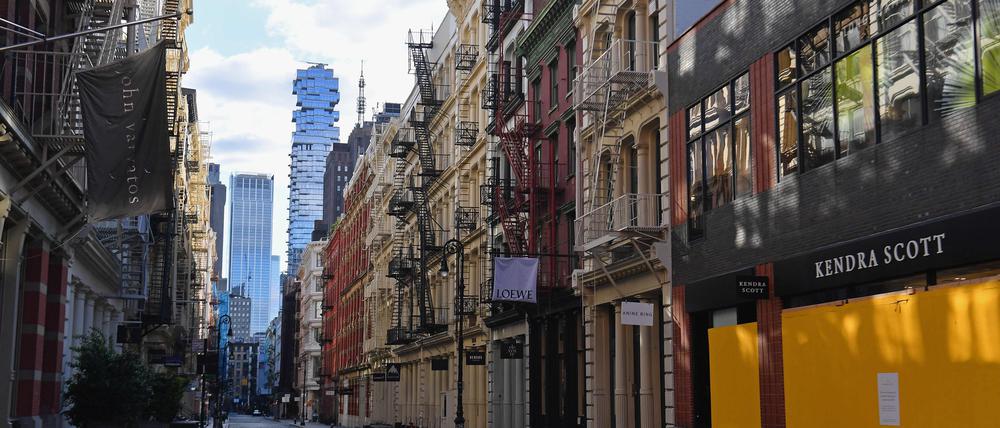 New York City am 1. April 2020, zu Beginn der Corona-Pandemie.