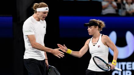 Eingespieltes Team: Laura Siegemund (r.) und Alexander Zverev.