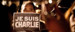 „Je Suis Charlie“ - Gedenken an die Opfer.