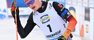 Lief nicht. Benedikt Doll war im Ziel erschöpft.