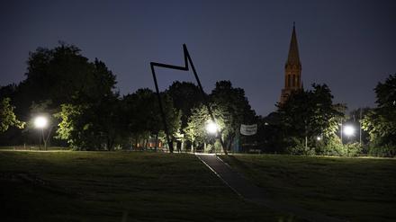 Der Görlitzer Park abends am 4. September 2023. Kieztour Görlitzer Park *** The Görlitzer Park in the evening on 4 September 2023 Kieztour Görlitzer Park