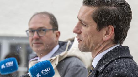 Der sozialdemokratische Integrationsminister Kaare Dybvad Bek (rechts) war auf Einladung von CSU-Landesgruppenchef Alexander Dobrindt Gast bei der Winterklausur im Kloster Seeon. 