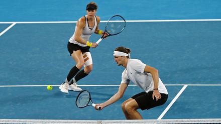 Lief gut. Siegemund (li.) und Zverev in Aktion. 