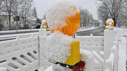 Auch im Winter gibt es Baustellen.