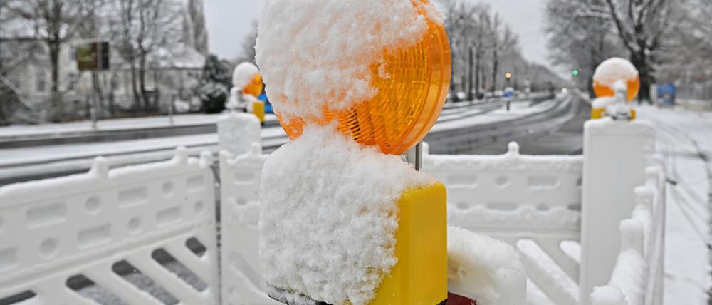 Auch im Winter gibt es Baustellen.