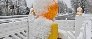 Auch im Winter gibt es Baustellen.