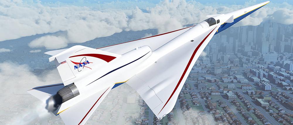 X-59 Quiet SuperSonic-Jet (Konzept).