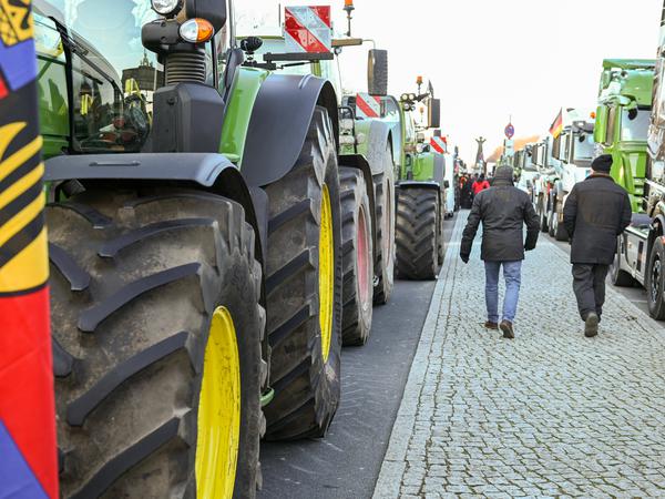 Bauernproteste in Berlin.