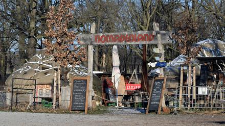 Das Nomadenland im Potsdamer Volkspark. 
