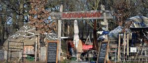 Das Nomadenland im Potsdamer Volkspark. 