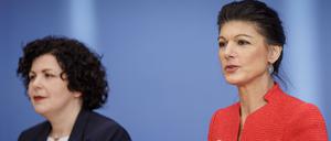 Sahra Wagenknecht (r.) und Amira Mohamed Ali.  