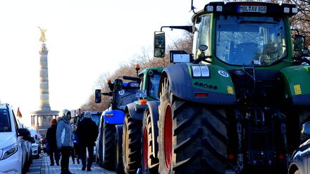 Bauerndemo in Berlin.