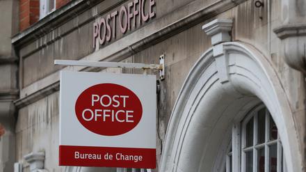 Eine Post in Großbritannien.