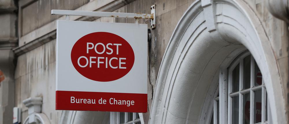 Eine Post in Großbritannien.