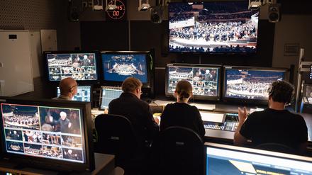 Tonstudio der Digital Concert Hall in der Berliner Philharmonie