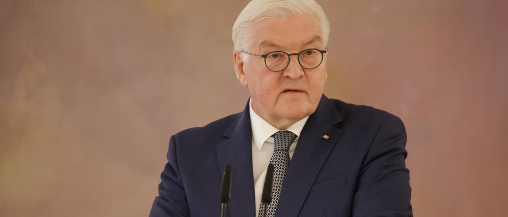 Bundespräsident Frank-Walter Steinmeier im Schloss Bellevue