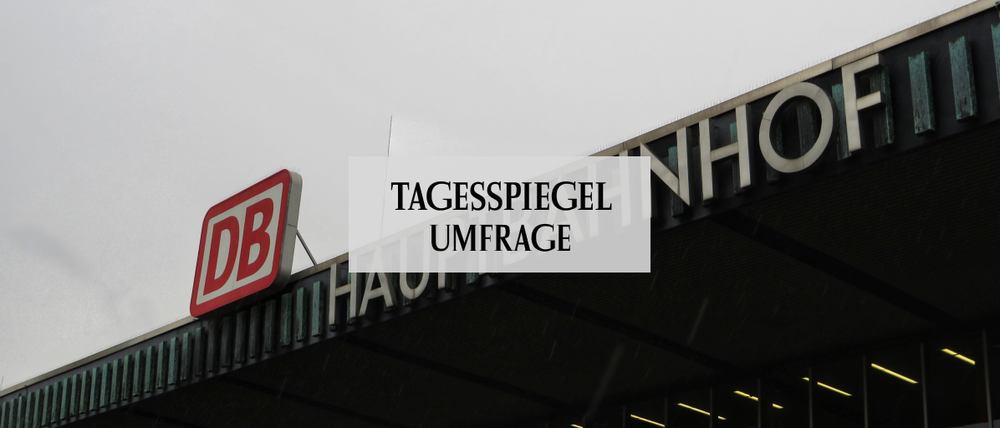 Umfrage Bahnstreik