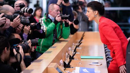 Polit-Start-up: Sahra Wagenknecht am Tag der Parteigründung.