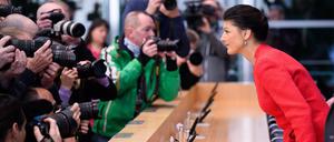 Polit-Start-up: Sahra Wagenknecht am Tag der Parteigründung.