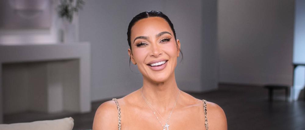Kim Kardashian in a scene from the CHulu new reality show: The Kardashians - Season 4 2023.