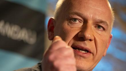 Kai Wegner (CDU), Regierender Bürgermeister von Berlin, spricht während des Neujahrsempfangs der CDU Spandau in der Zitadelle Spandau. In seiner Rede ging Wegner auch auf die Beziehung zu Bildungssenatorin Günther-Wünsch ein, die vor wenigen Tagen von den beiden bestätigt wurde.