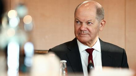 Kanzler Olaf Scholz stellte sich am Donnerstagabend der Bundestagsfraktion seiner Partei. 