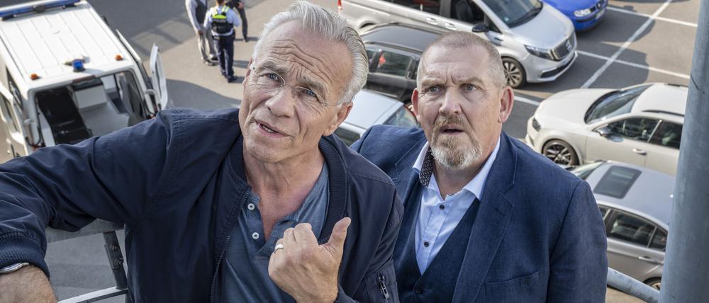 Fassungslos: die Kommissare Ballauf (Klaus J. Behrendt, l.) und Schenk (Dietmar Bär).