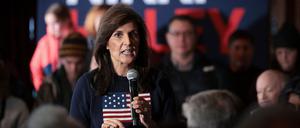 Nikki Haley im Wahlkampf in Waukee, Iowa.