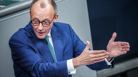 Friedrich Merz im Bundestag.