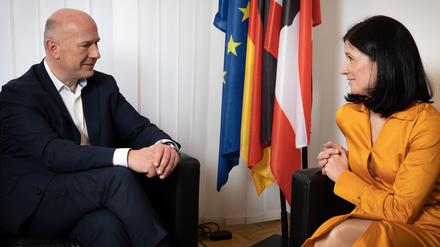 Kai Wegner und Katharina Günther-Wünsch (beide CDU) im Februar 2023.