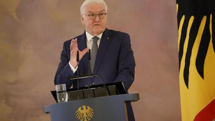 Der Bundespräsident: Frank-Walter Steinmeier. 