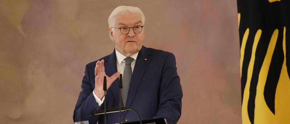 Der Bundespräsident: Frank-Walter Steinmeier.
