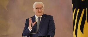 Der Bundespräsident: Frank-Walter Steinmeier. 